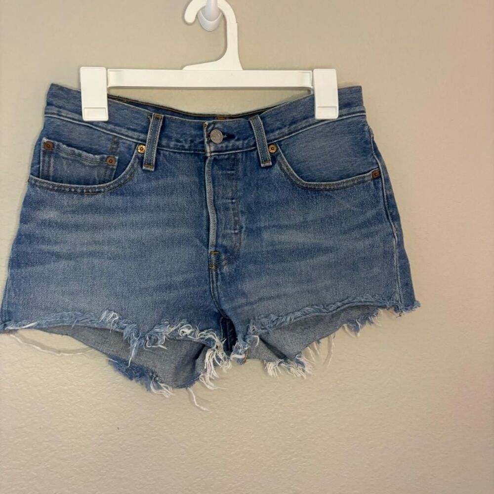 Levis 501s Denim Cutoff Shorts Size 27